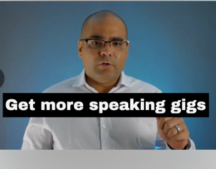 Get public speaking gigs as an influencer.